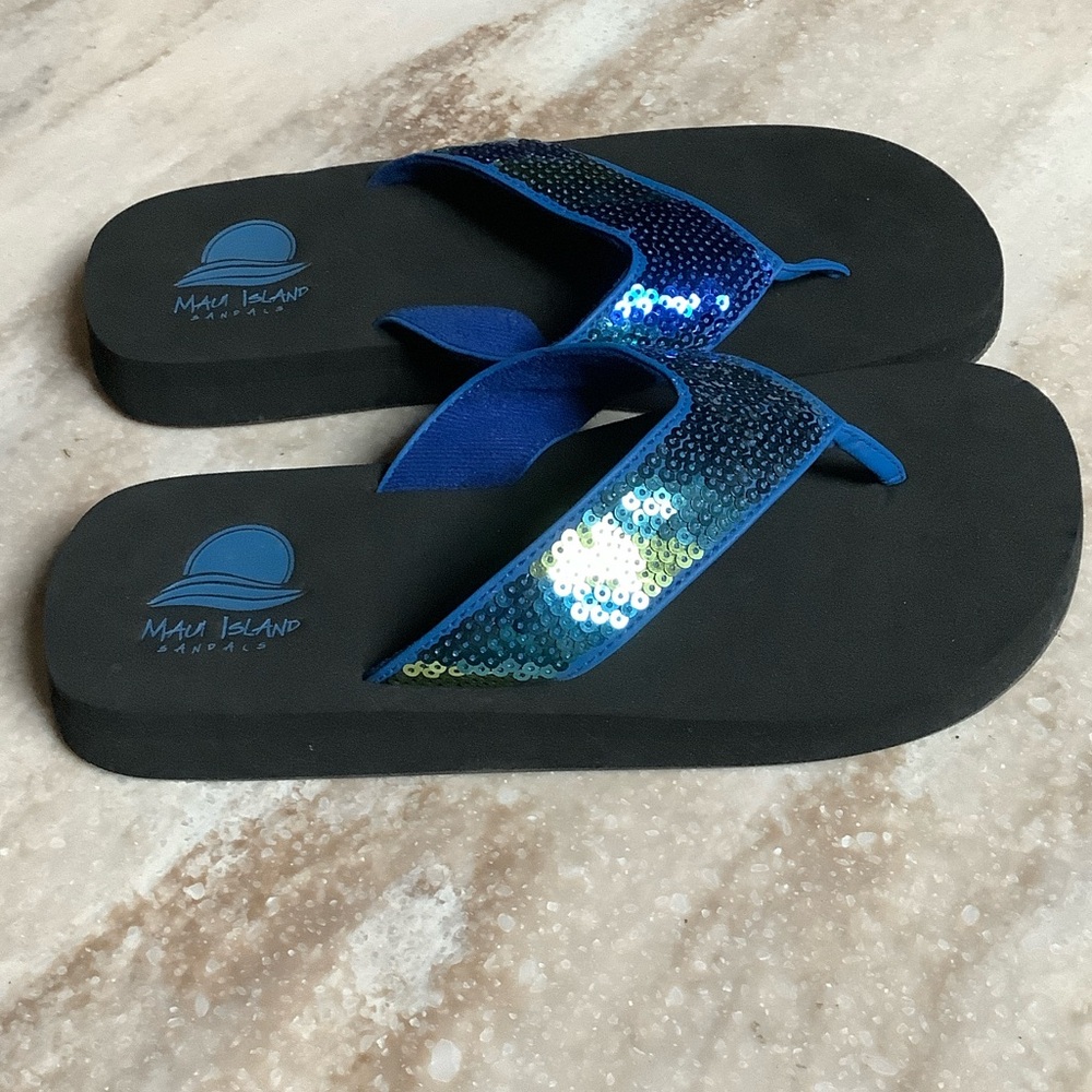 😍 Maui Island Sequin Flip Flops😍